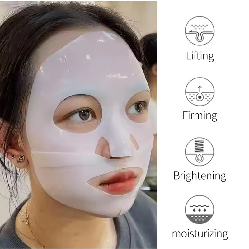 Hydrating Moisturizing Collagen Face Mask Skin Friendly Fit Firming Soothing Facial Treatment FOR Healthy Glowing Skin