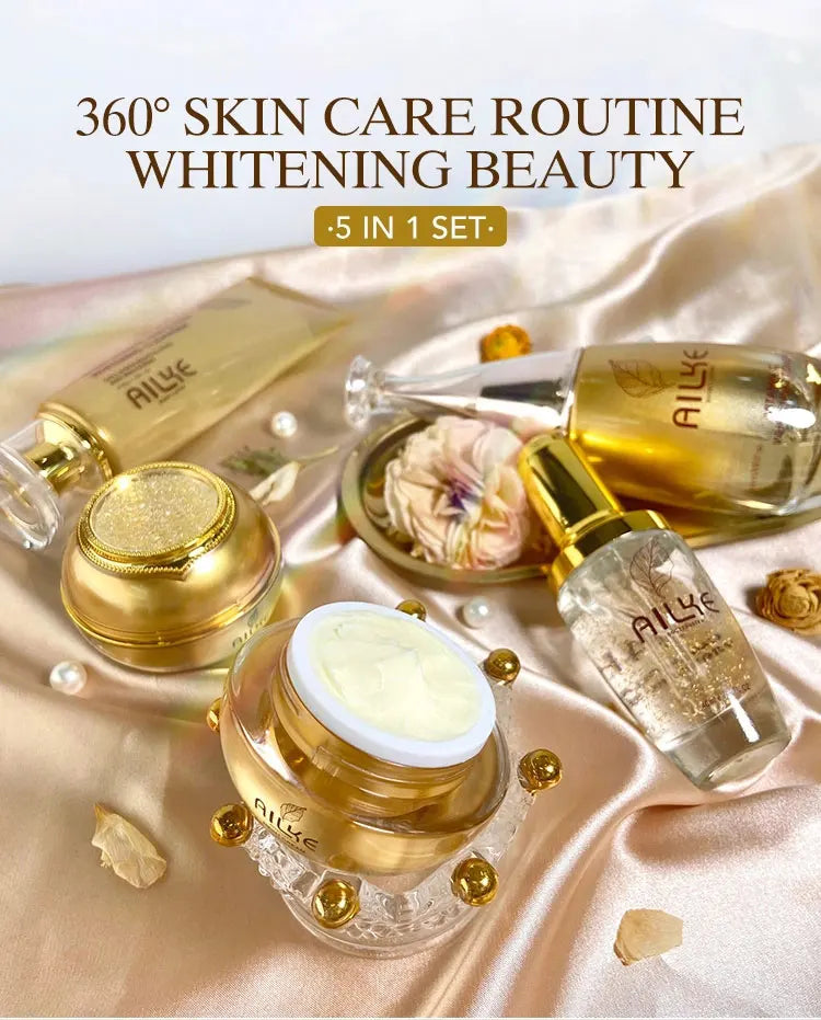 AILKE Whitening Skin Care Set, Reduce Wrinkles, Dark Spots, Anti-Aging, Women Wholesalers Beauty Cosmetics for All Skin Types