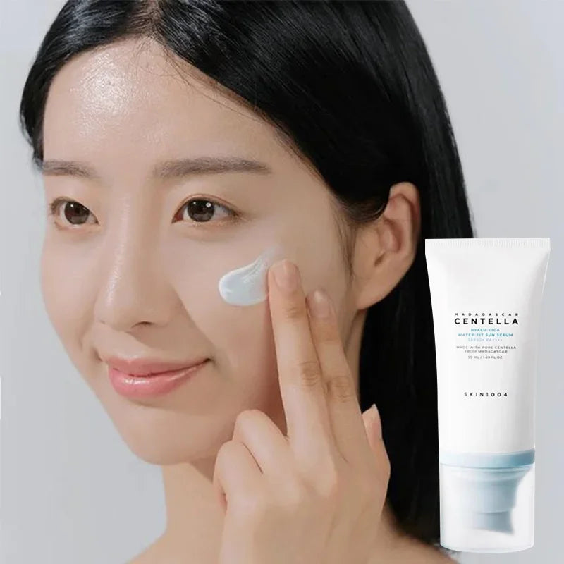 Original Korean Sunscreen Hyaluronic Waterproof Long Lasting Sunblock Madagascar Pure Plant Essence Sunscreen Sensitive Skin