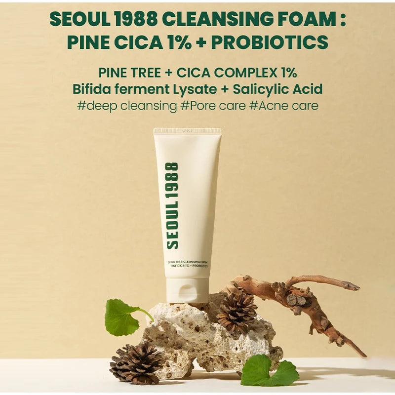 Seoul 1988 Rice Soothing Toner,Cleansing Foam,Retinol Liposome Face Cream Care Serum,Moisturizing sunscreen,Korean Skincare Set