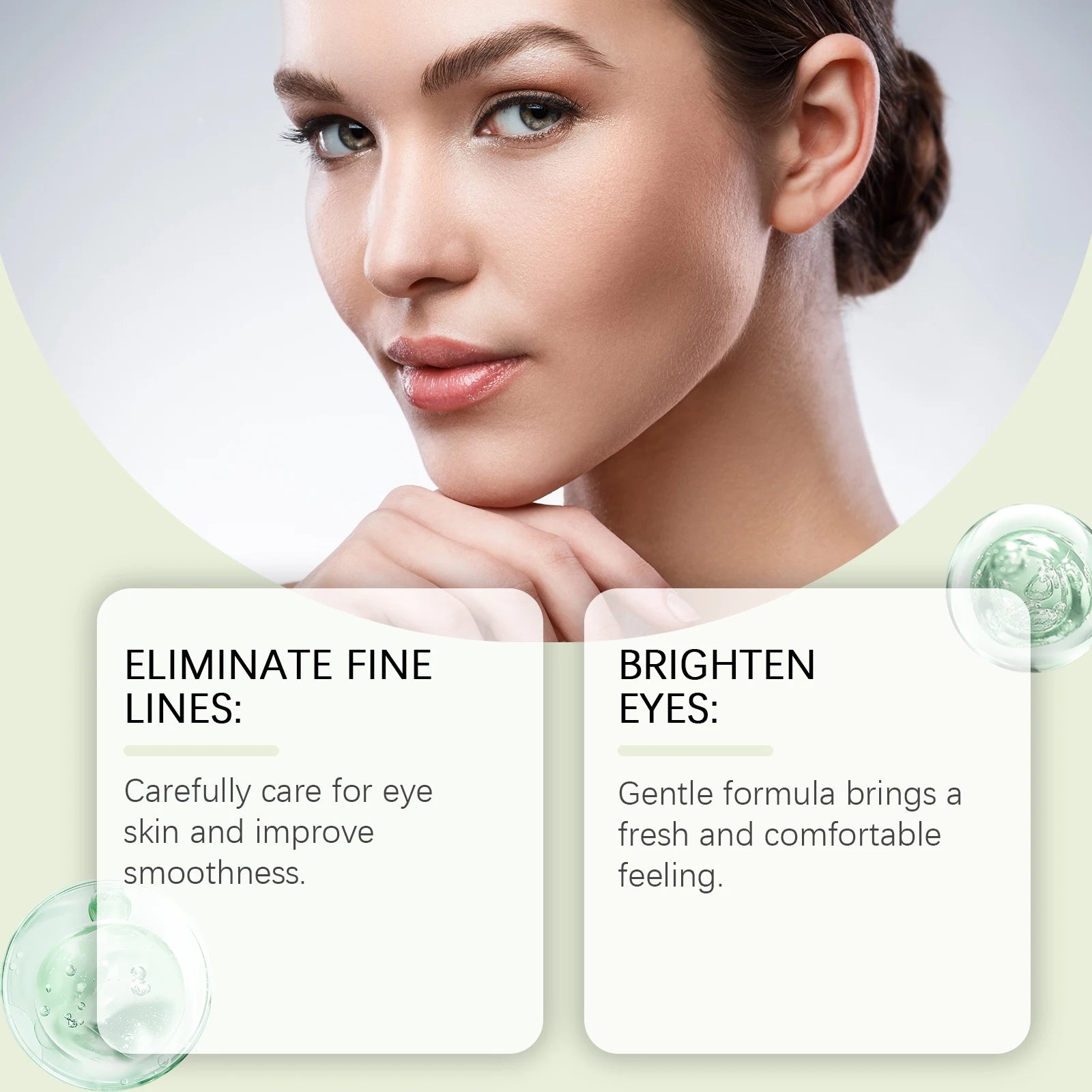 Collagen Eye Serum Cream Anti Dark Circles Eye Bags Eyes Puffy Repair Brightening Tighten Lifting Moisturizing Under Eye Roller