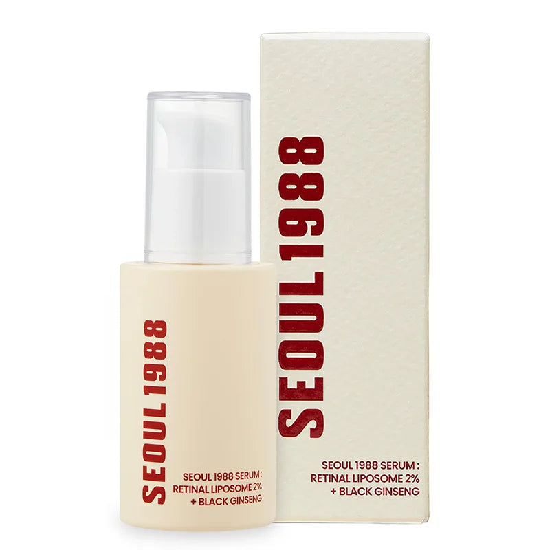 Seoul 1988 Rice Soothing Toner,Cleansing Foam,Retinol Liposome Face Cream Care Serum,Moisturizing sunscreen,Korean Skincare Set