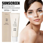 50ml SPF50+ Rice Organic Sunscreen Lightweight And Non-Greasy Anti UV Sun Block Facial Sunscreen