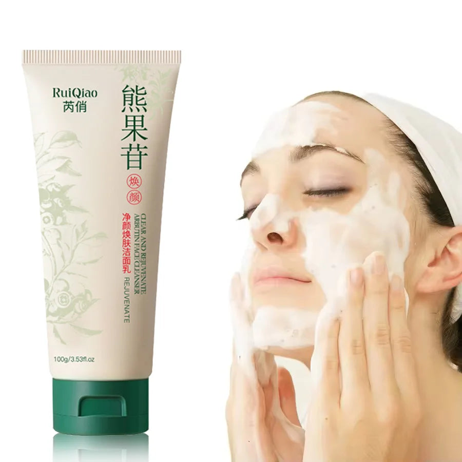 Arbutin Facial Cleanser foam Collagen Protein Pore Shrinkage Cleansing Oil Control Whitening Cleansing Skin Care
