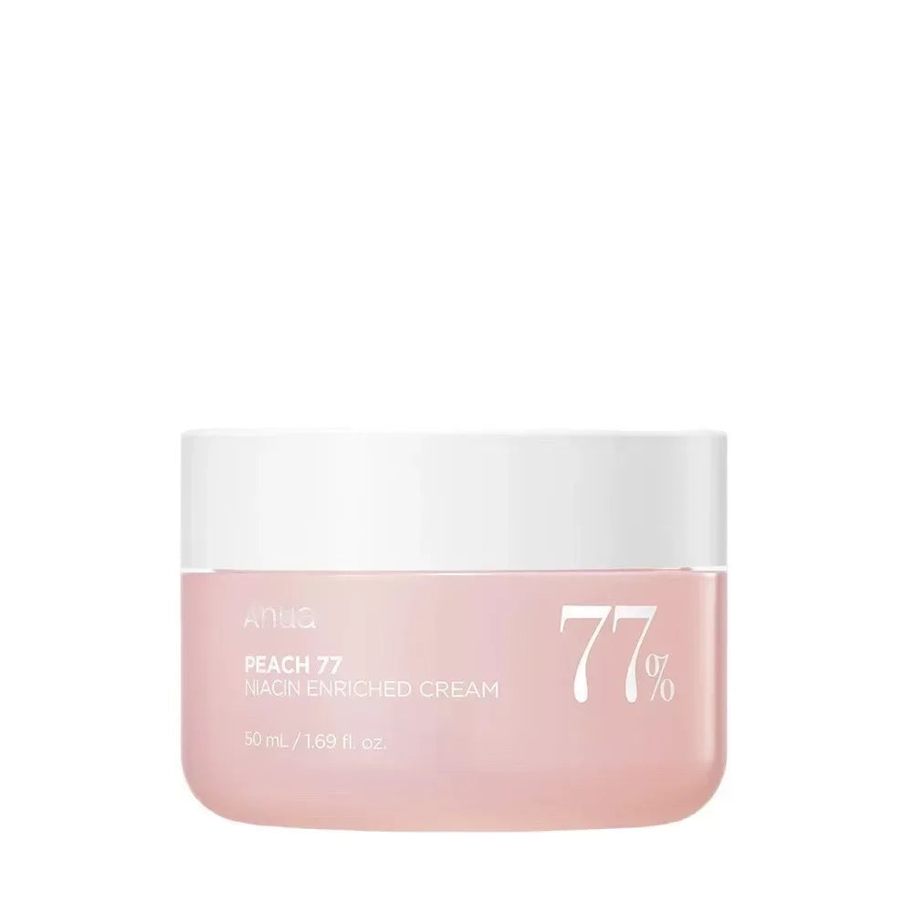 Anua Peach 77% Niacinamide Cream 50ml Lighten The Marks and Brightens The Skin Tone Repair Firming Skin Tightening Cream