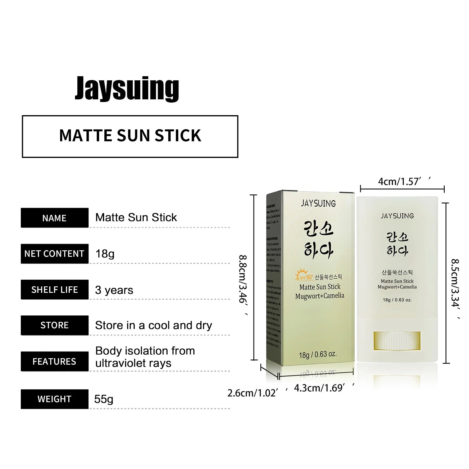 Face Body Sunscreen Matte Sun Stick Spf 50+ Uv Protective Refreshing Hydrating Waterproof Solar Blocker Isolation Sunblock Cream