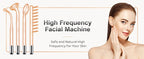 New Orange High Frequency Facial Machine Electrotherapy Wand Neon Argon Tubes Wands Device Face Skin Care  Beauty Tools Home Use