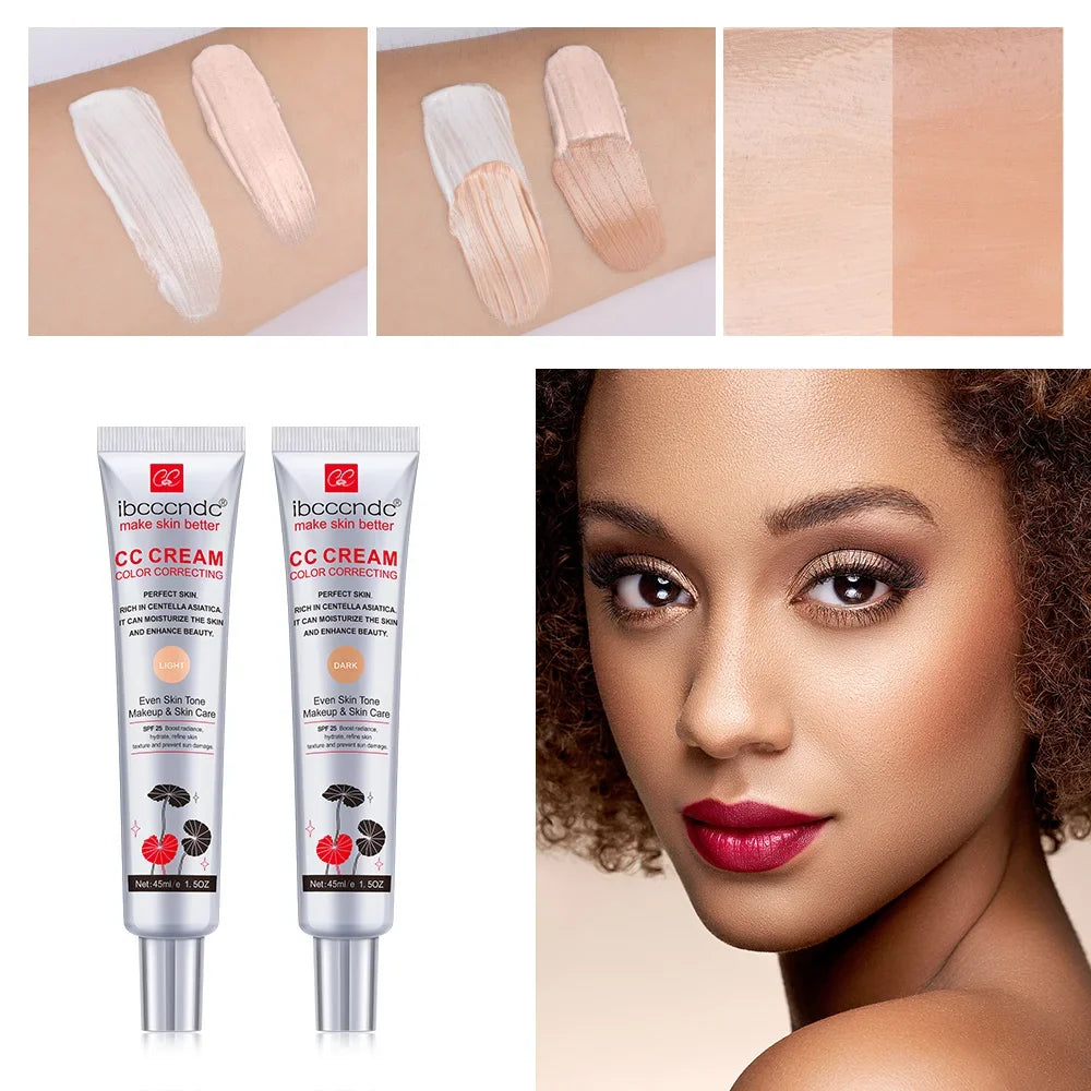 Colour Changing Foundation Full Coverage Base Makeup Cc Cream Face Concealer Makeup Magic Foundation Covering White Foundations