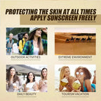 SPF50 + sunscreen, 50ml Korean rice probiotic sunscreen, relieve sun exposure, soft facial moisturizer, efficient sun protection