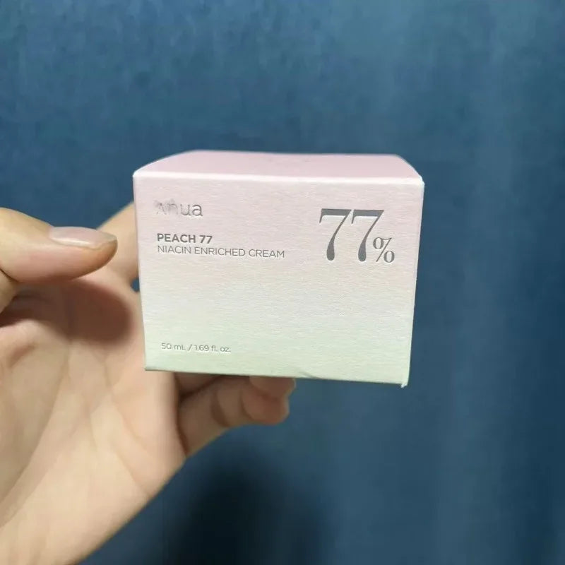 Anua Peach 77% Niacinamide Cream 50ml Lighten The Marks and Brightens The Skin Tone Repair Firming Skin Tightening Cream