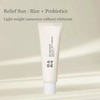 50ml SPF50+ Rice Organic Sunscreen Lightweight And Non-Greasy Anti UV Sun Block Facial Sunscreen vjkjjh