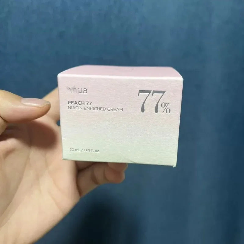 Anua Peach 77% Niacinamide Cream 50ml Lighten The Marks and Brightens The Skin Tone Repair Firming Skin Tightening Cream