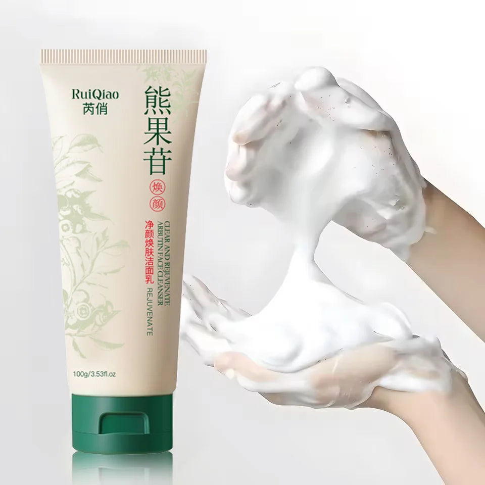 Arbutin Facial Cleanser foam Collagen Protein Pore Shrinkage Cleansing Oil Control Whitening Cleansing Skin Care