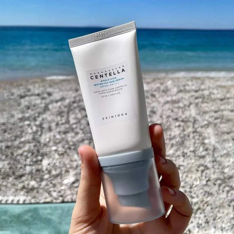 Original Korean Sunscreen Hyaluronic Waterproof Long Lasting Sunblock Madagascar Pure Plant Essence Sunscreen Sensitive Skin