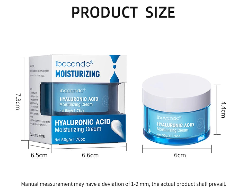 Hyaluronic Acid Gel Cream Hydrating Face Moisturizer For Hydrate&Smooth Extra-Dry Skin Nourishing Improve Dryness Facial Lotion