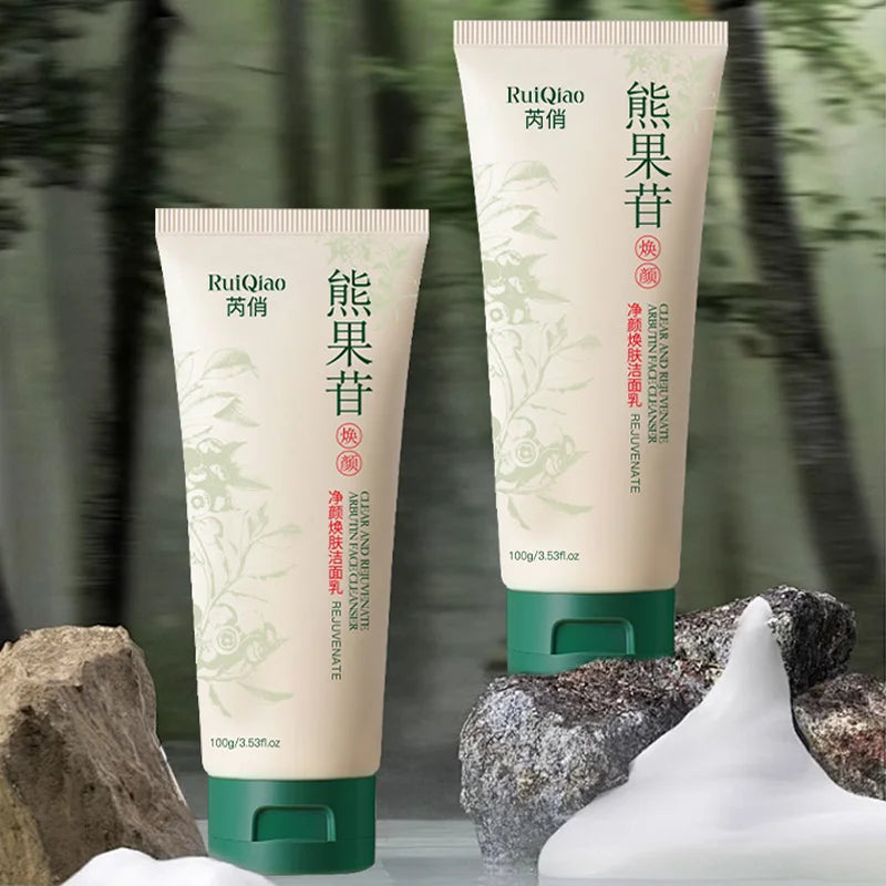 Arbutin Facial Cleanser foam Collagen Protein Pore Shrinkage Cleansing Oil Control Whitening Cleansing Skin Care