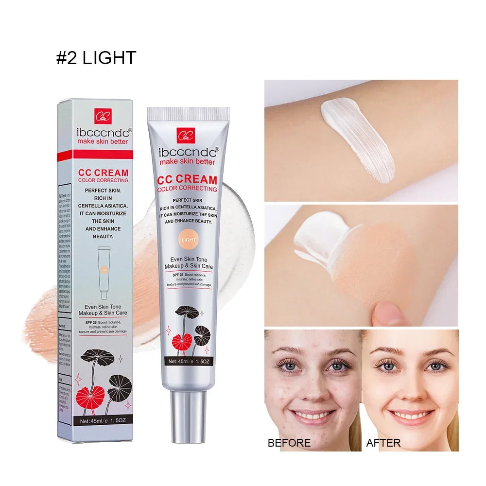 Colour Changing Foundation Full Coverage Base Makeup Cc Cream Face Concealer Makeup Magic Foundation Covering White Foundations