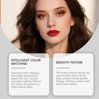 Two-in-one color-changing foundation stick is lightweight,hydrating and non-sticky,providing a light and thin foundation makeup