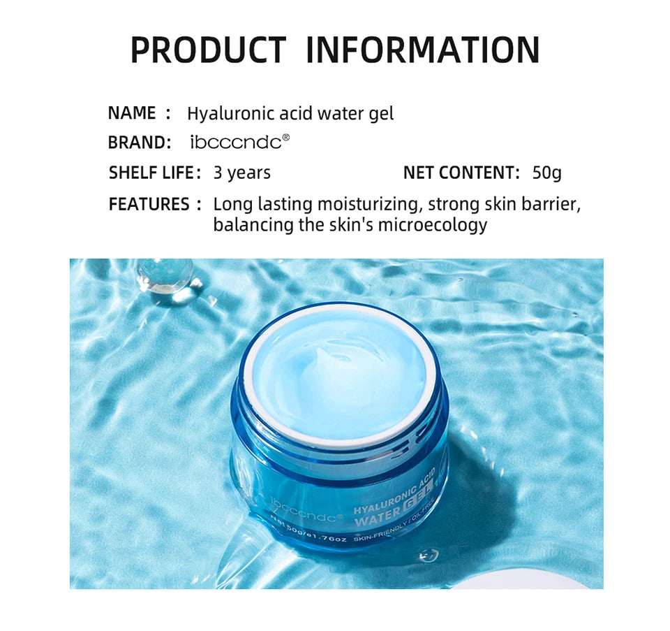 Hyaluronic Acid Gel Cream Hydrating Face Moisturizer For Hydrate&Smooth Extra-Dry Skin Nourishing Improve Dryness Facial Lotion
