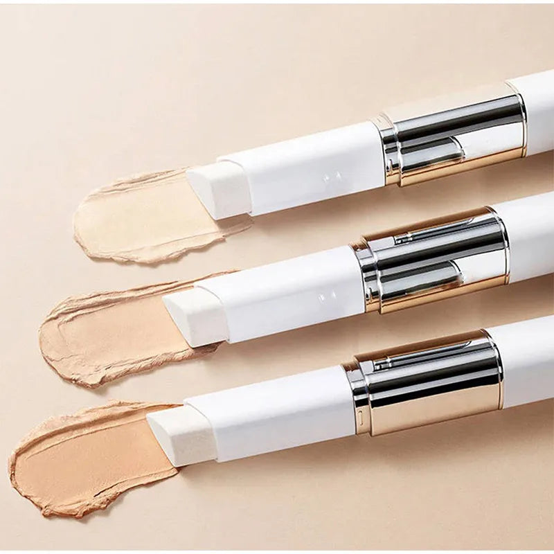 Brand Double-ended Brush Foundation Stick Natural Whiten Light Docile Concealer Women New Hot Sell Even Non-smudge Concealer