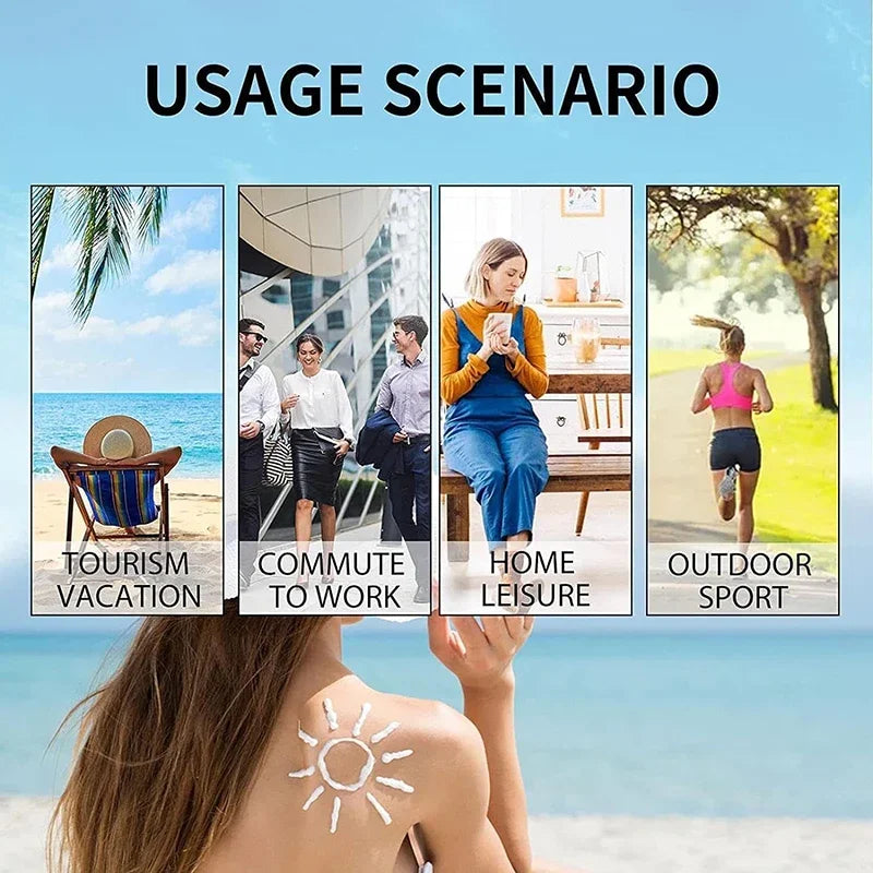 Original Korean Sunscreen Hyaluronic Waterproof Long Lasting Sunblock Madagascar Pure Plant Essence Sunscreen Sensitive Skin