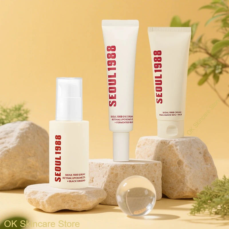 Facial Cleansing Set Centella Cleansing Foam,Poremizing Quick Clay Stick Mask and Gentle Makeup Remover Oil Pore Care 2pcs Set