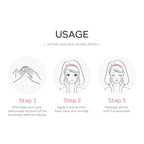 Sakura Sunscreen Cream SPF50 Moisturizing UV Protect Face Body Sunscreen Isolation Lotion Oil Control Reduce Melanin Skin Care